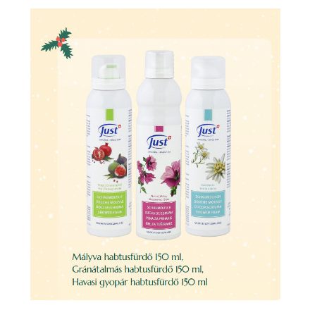 Mályva habtusfürdő (150 ml), Gránátalmás habtusfürdő (150 ml), Havasi gyopár habtusfürdő (150 ml)