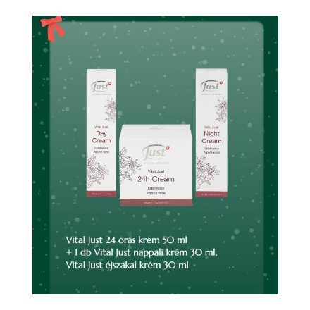 Vital Just 24 órás krém 50 ml + 1 db Vital Just nappali krém 30ml, Vital Just éjszakai krém 30ml